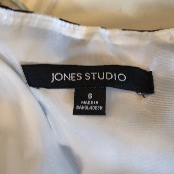 BNWT Jones Studio B/W Floral Print Dress - Picture 5 of 8